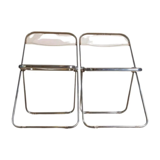 Set of 2 Midcentury folding chair Plia Castelli Giancarlo Piretti chair