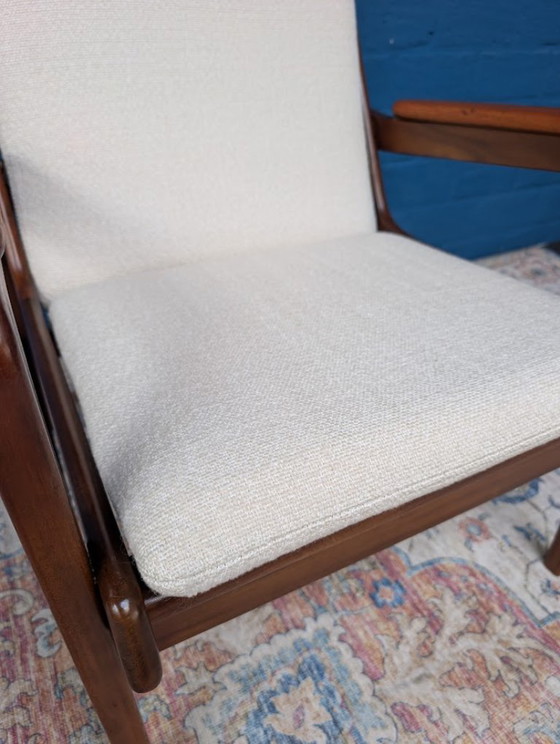 Poltrona Mid-century, Gelderland, Anni '60 – Poltrone, Legno, Cotone (photo 10 of 11)