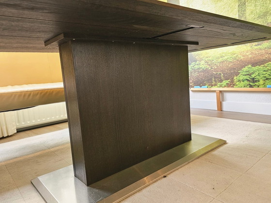 Image 1 of Elegante tavolo da pranzo con base a colonna 220 x 100 cm