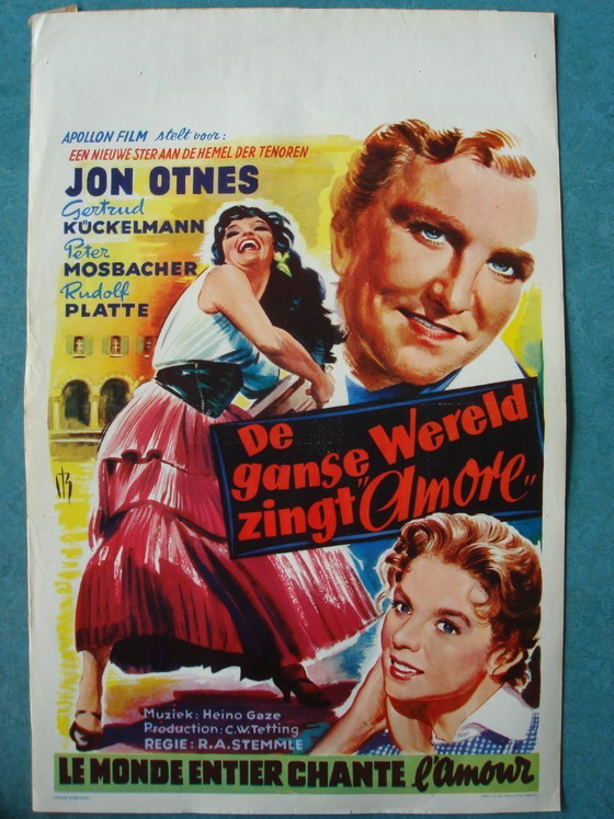 Image 1 of Partij originele filmposters uit de jaren 50-60