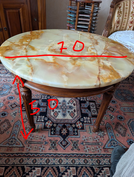 Image 1 of Louis XVI drawing room with onyx table