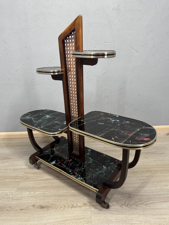 Supporto per piante a più livelli in stile vintage – Carrelli bar, Glass, Wood (photo 13 of 15)