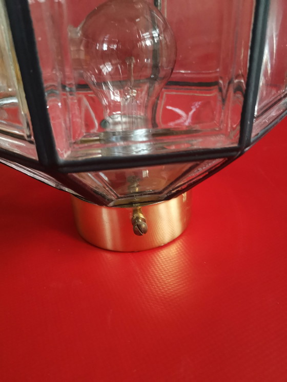 Image 1 of Lámpara de techo estilo Hollywood Regency de los años 70, Glashütte, Limburgo.