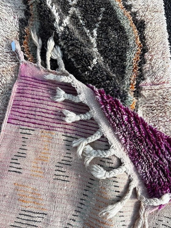 Image 1 of Moroccan Green Runner Beni Ourain Rug 70x360 cm, Living Room Runner Rug