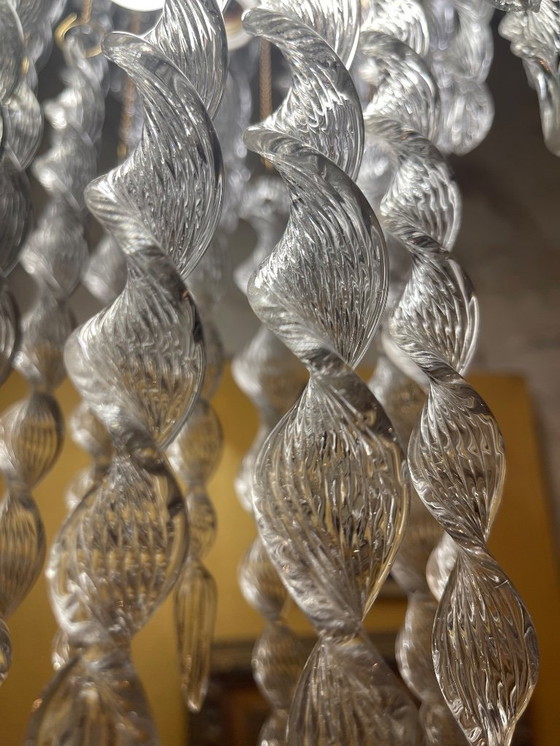 Image 1 of Venini suspension cascade en verre de murano , Italie 1970