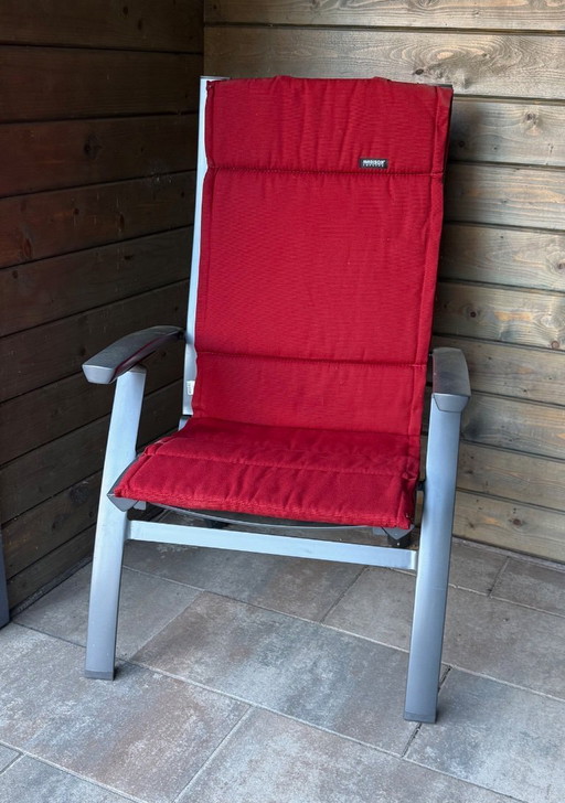 Dos sillones de jardín Hartman con cojines (sin mesa)