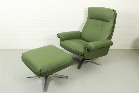 Image 1 of De Sede DS-31 High-Back Lounge Chair & Ottoman, 1970s