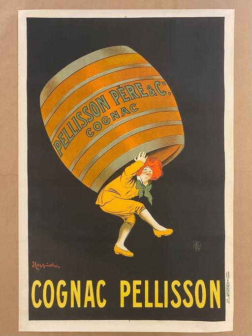  Leonetto Cappiello, c.a. Anni '20 - COGNAC PELLISSON - Affiche originale vintage