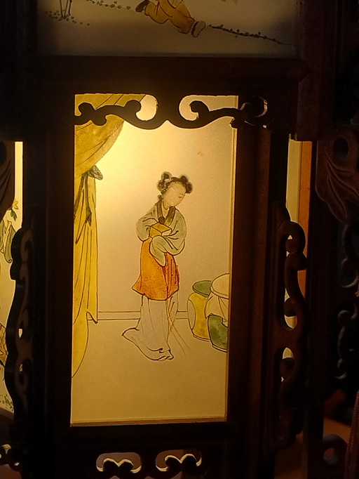 Lanterne de palais chinois (Gong Deng) - bois de rose