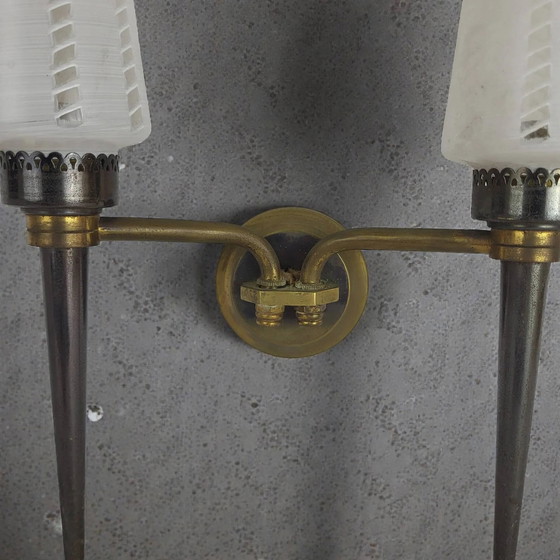 1960er Wandleuchte – Wandleuchten, Metal, Brass (photo 2 of 8)