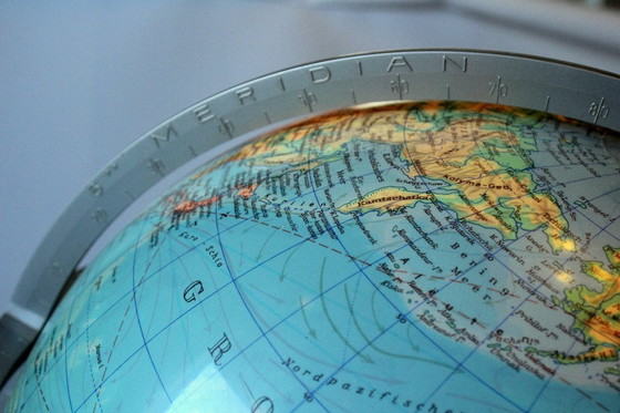 Image 1 of COLUMBUS Globe terrestre DUPLEX avec lumière et côté jour/nuit Vintage