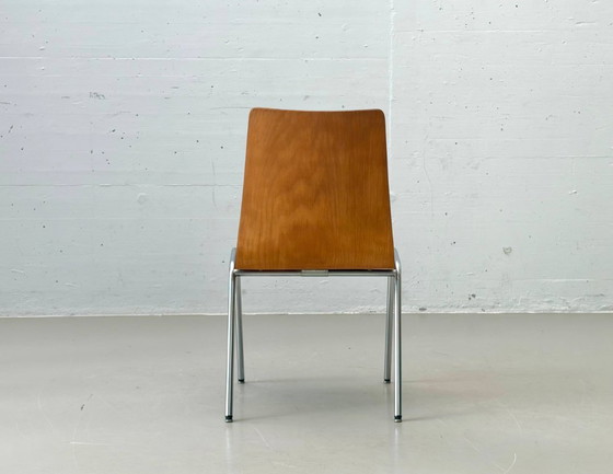 Image 1 of Set van 4 stapelbare stoelen van IGH Herisau, Zwitserland, jaren 70.