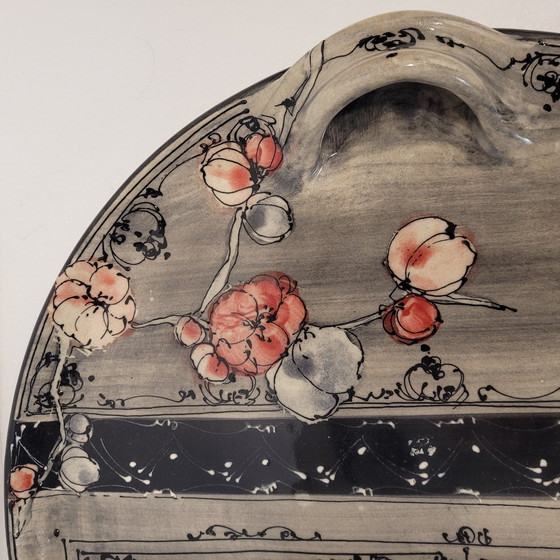 Image 1 of Bandeja de Cerámica con Motivos Florales, Poterie Galtié, 80’s – Francia