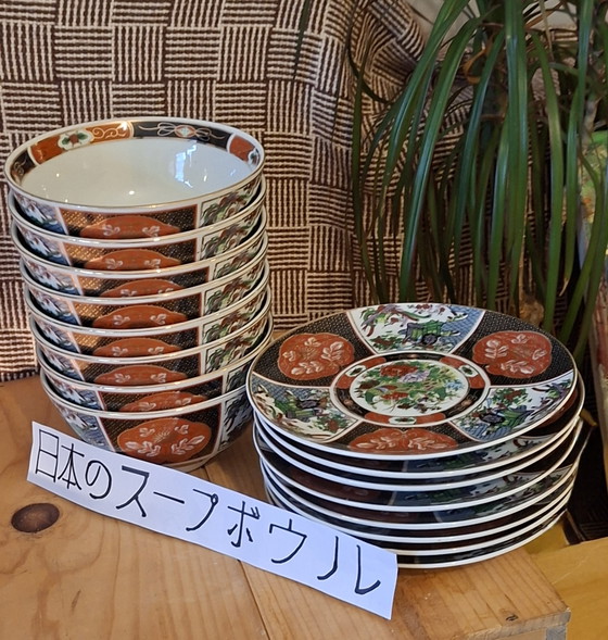 "Vintage" [Set pour 8] Bol & Soucoupe Marocains Taous (Vaisselle 8 Pièces) – Porcelain (photo 4 of 11)