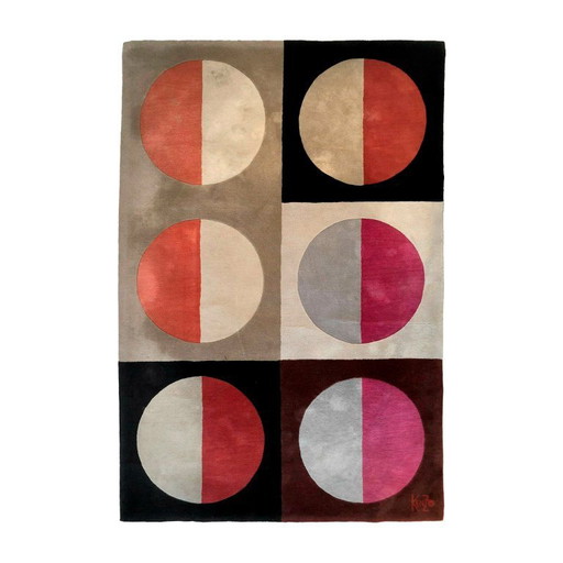 Kinetisch Vloerkleed « Bluna » van Kenzo, ca. 1980