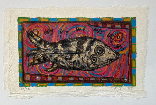 Sérigraphie Eric Toebosch - Poisson