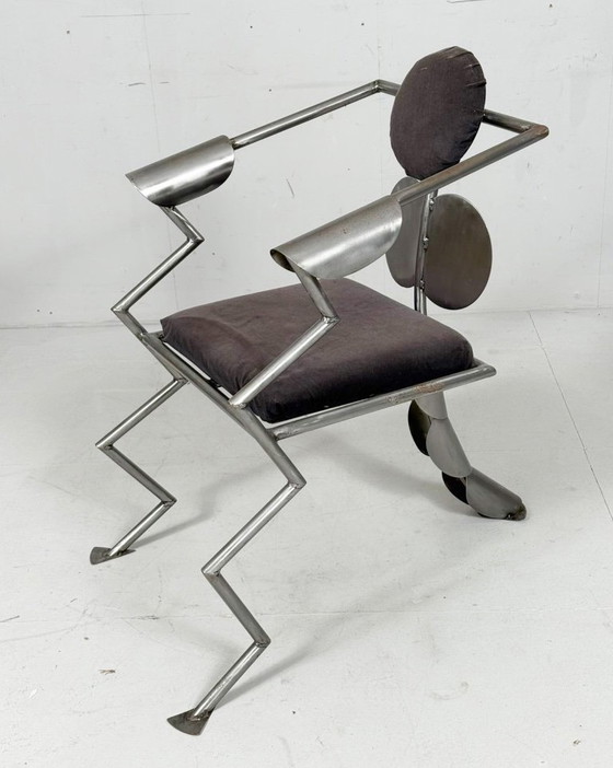 Image 1 of Sedia/poltrona in stile Memphis Milano, Germania, anni '80, edizione limitata