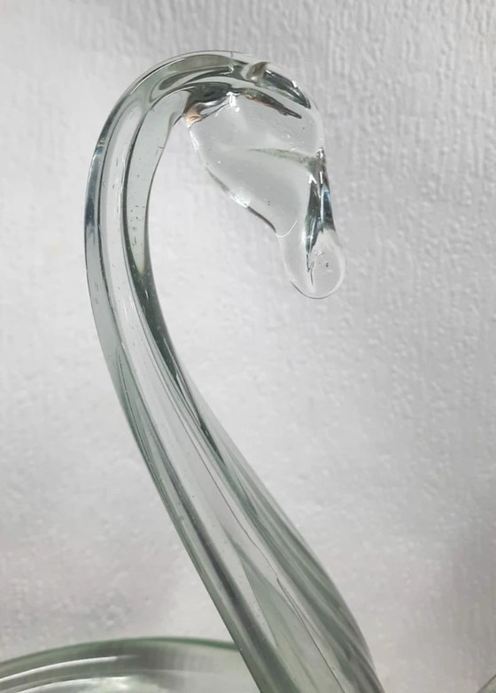 Image 1 of Rara coppia di grandi ciotole a forma di cigno di Chribská – Josef Hospodka – circa 32 cm – 1965