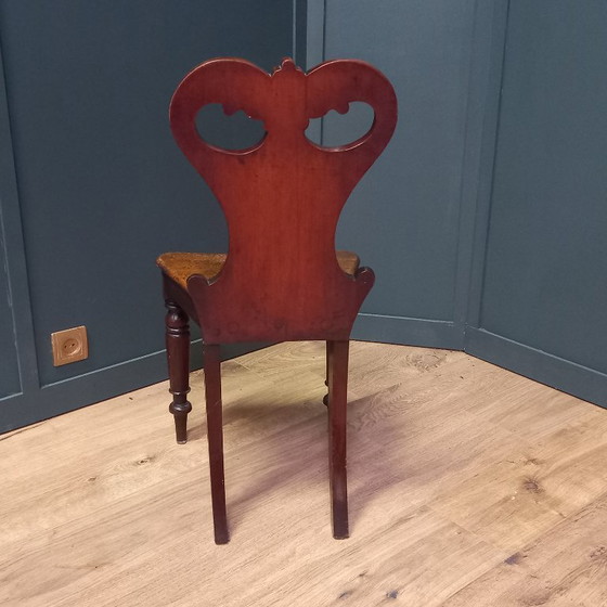 Image 1 of Set of English Georgian hall chairs