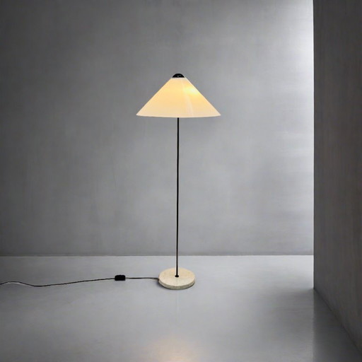 Oluce Floor Lamp Vico Magistretti Model Snow 1970