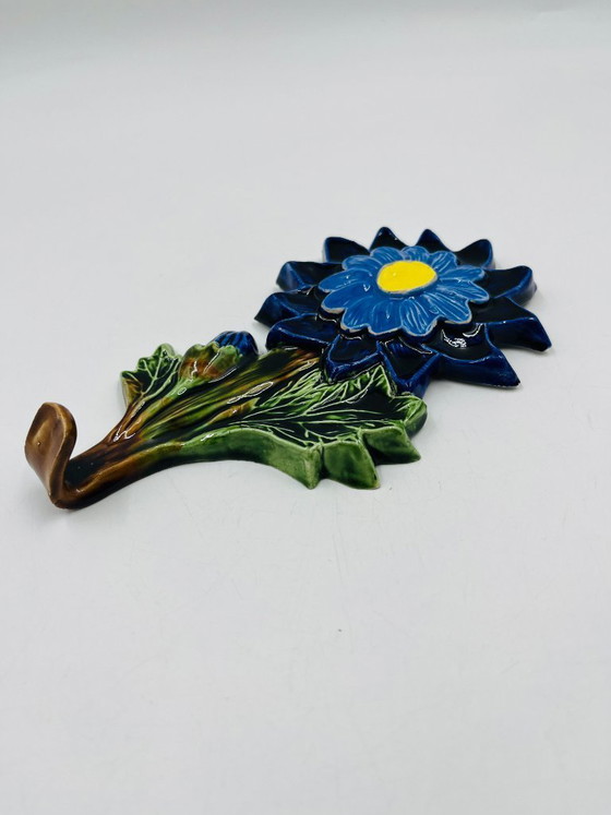 Image 1 of Garderobenständer mit Blumenhaken aus belgischer Keramik von André Bayer