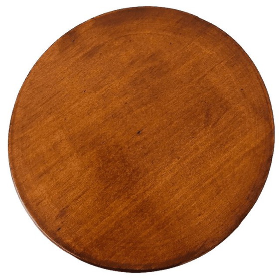 Image 1 of Piedistallo basso per piante in legno massello, stile vintage anni '60 (metà secolo).