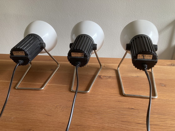 Image 1 of 3x lampade da tavolo / faretti Philips vintage ( anni '80)