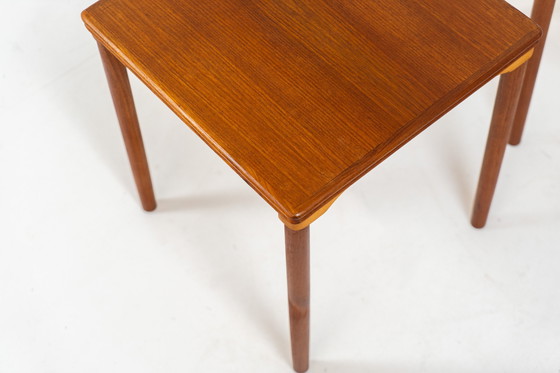 Image 1 of Set of 3 Nesting Tables by E.W. Bach for Toften Møbelfabrik (Denmark, 1960s)