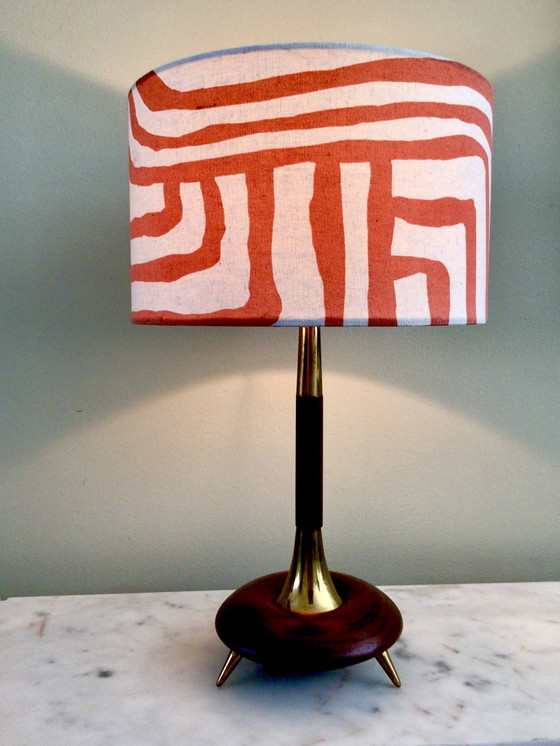 Image 1 of Lámpara de sobremesa Mid Century Teka y latón