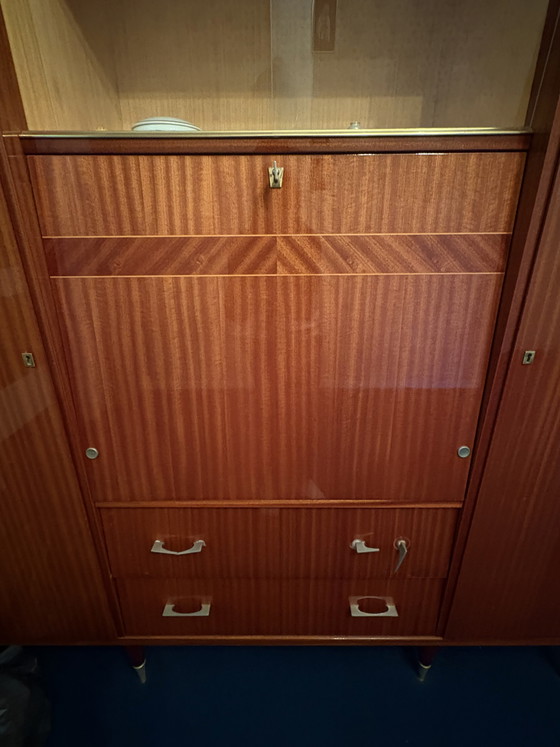 Image 1 of Vintage secretair bureau, jaren 50/60, in reconstructiestijl.