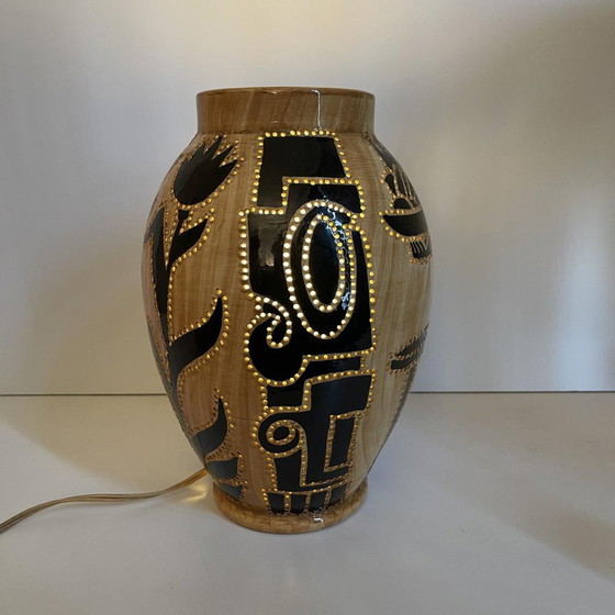 Lampada in ceramica per tealight di Grandjean Jourdan per Vallauris, 1960 – Portacandele (photo 6 of 15)