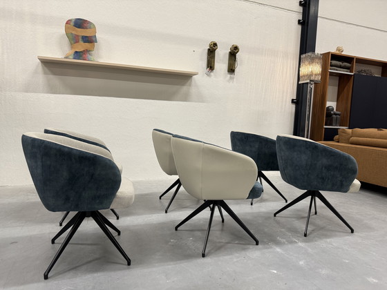 Image 1 of 6 HE Design Tula Drehstuhl, Esszimmer, Lederbezug