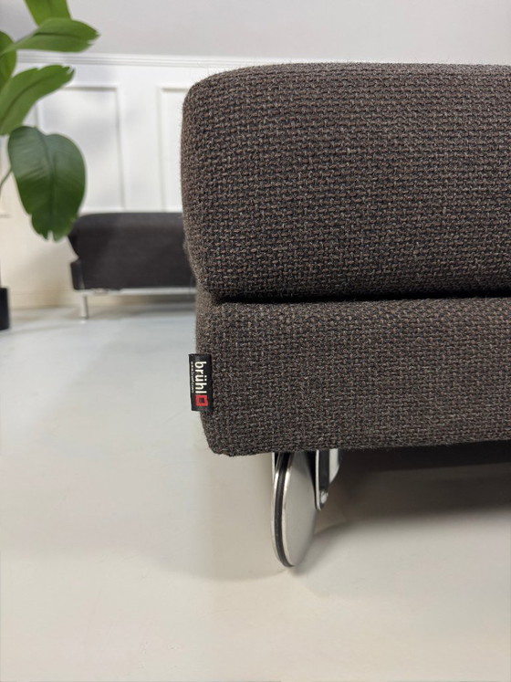 Image 1 of Brühl Fourtwo Sofa Fabric Sleeper Sofa Four Two Brown Multifunctional