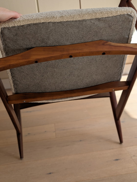 Louis van Teeffelen pour la chaise longue WéBé | années 1960 – Fauteuils, Textile, Wood (photo 12 of 14)