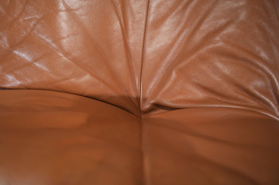 Image 1 of Stunning YOKO Sofa in original cognac leather by Michel Ducaroy for Ligne Roset