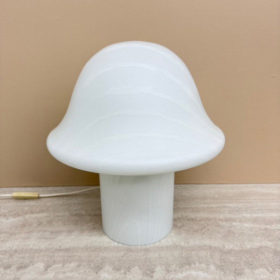 Image 1 of Lámpara de mesa Peil & Putzer Mushroom Zebra, década de 1970.