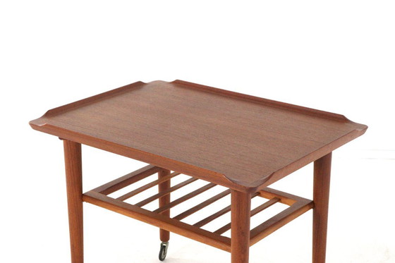 Image 1 of Holger Georg Jensen Cube trolley side table vintage Danish