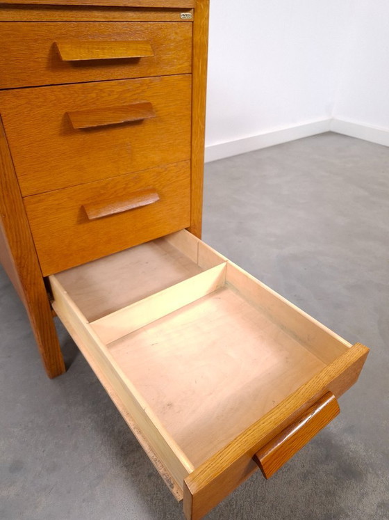 Image 1 of Deep wooden chest of drawers from Sweden