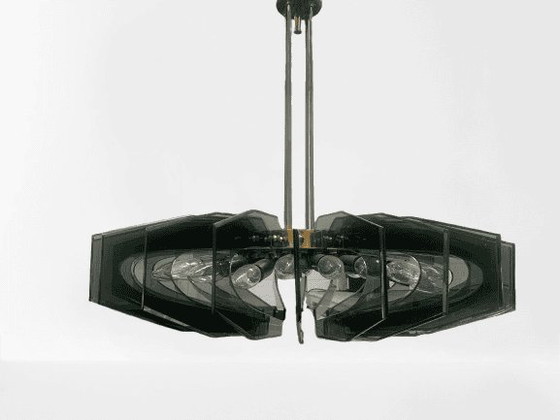 Lampadario di Gino Paroldo per Fontana Arte – Ottone, Italian Design (photo 8 of 11)