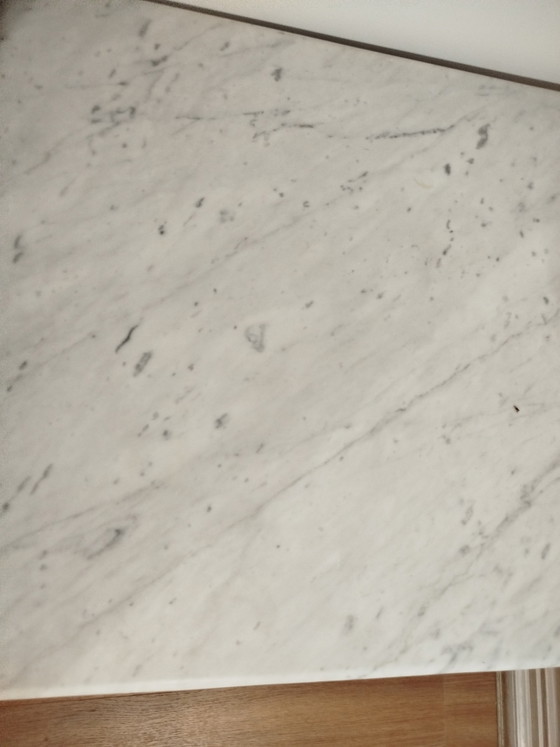 Image 1 of table basse en marbre de Carrare