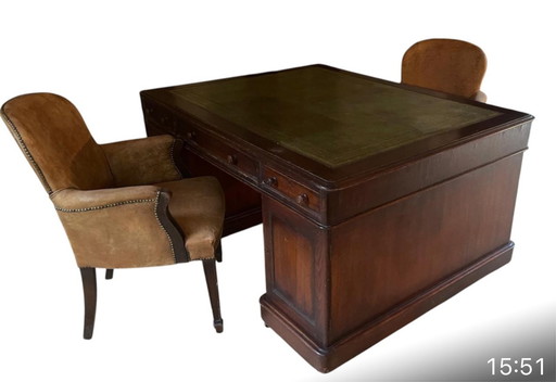 Antique Partner Desk