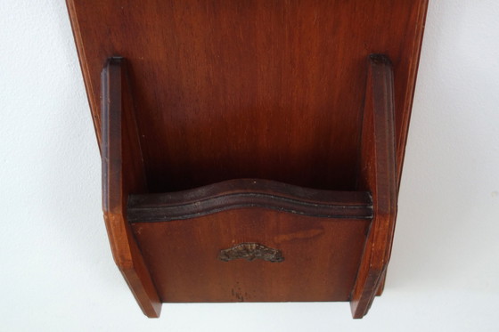 Image 1 of Boite à Clés et Porte Lettres Vintage Gravure Botanique