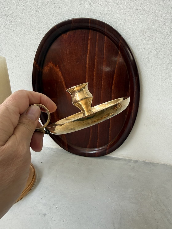 Image 1 of Vintage messing kandelaars set | mid century brass | sfeervol decor
