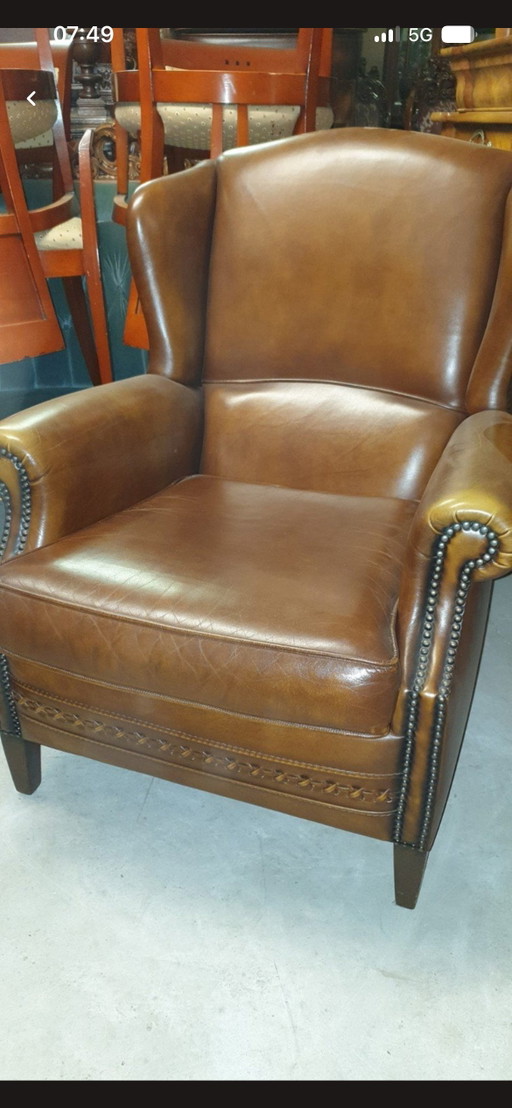 Poltrona Chesterfield in pelle