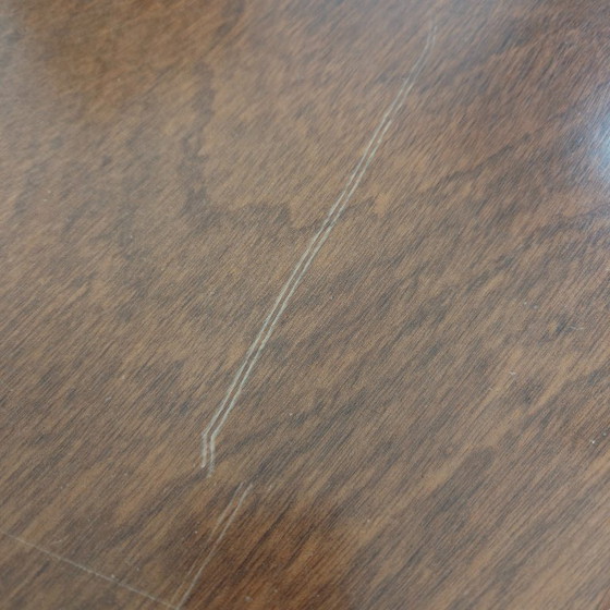 Image 1 of English campaign-style writing desk, late 20th century