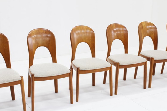 Image 1 of Vintage Danish Mid-Century Dining Room Chairs Niels Koefoed, Set of 6