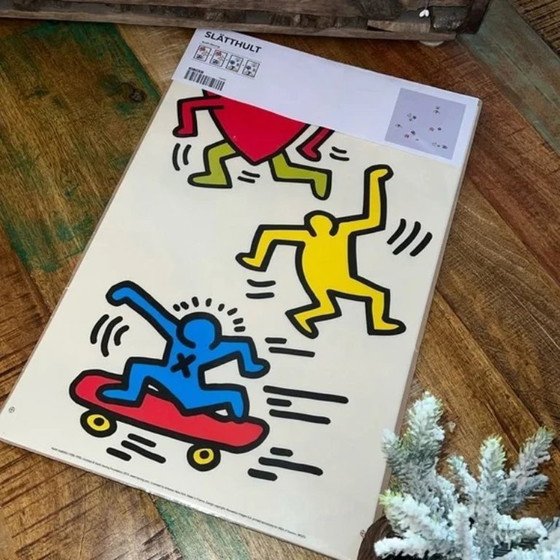 Image 1 of IKEA X Keith Haring, adesivi murali Slätthult