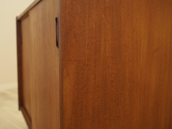 Mobile danese in teak con ante scorrevoli, Mid-Century Modern, anni '70 – Armadi contenitori, Legno (photo 15 of 15)
