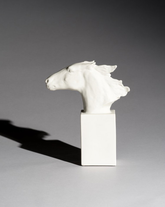 Image 1 of Albert Hinnrich Hussmann Rosenthal Hannibal Equestrian Porcelain Sculpture 1609