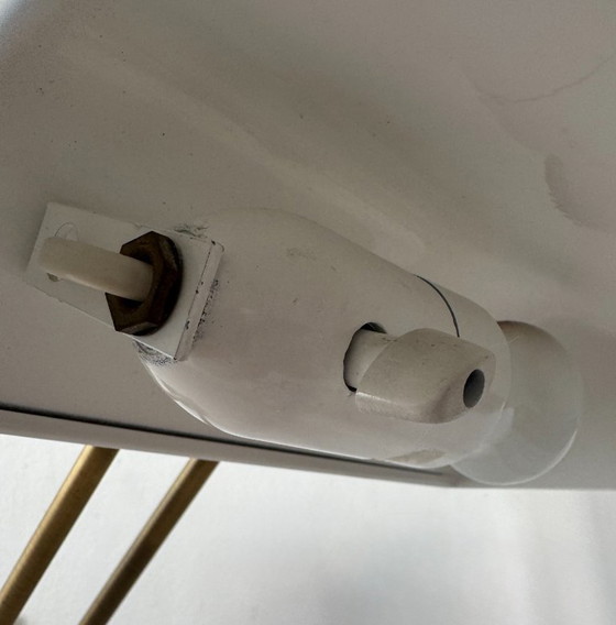 Image 1 of Lampada da parete vintage regolabile, ottone spazzolato, Francia, 1970